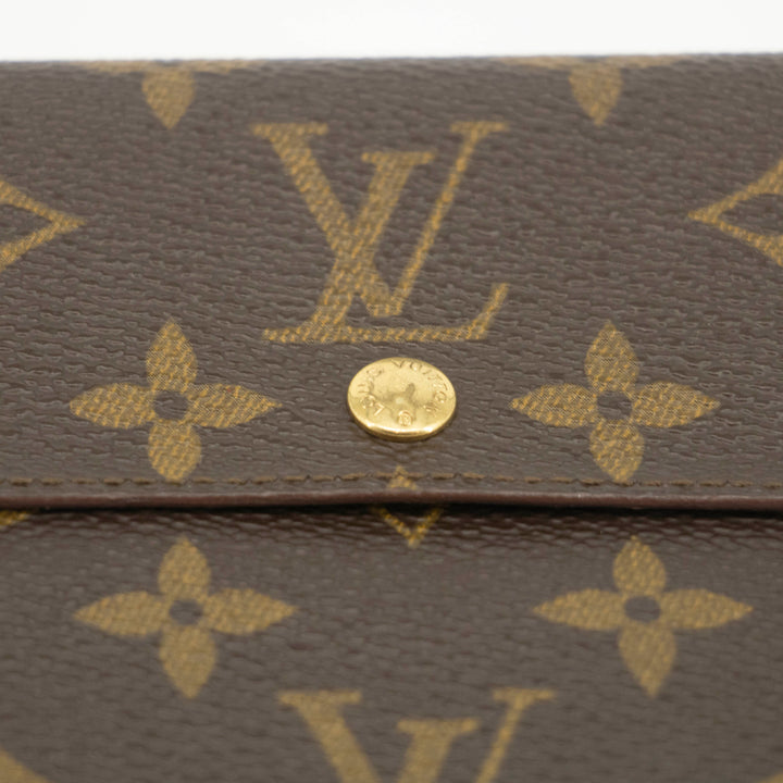 Louis Vuitton Monogram Canvas Brown Trifold Wallet #3709