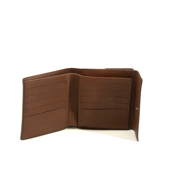 Louis Vuitton Monogram Canvas Brown Trifold Wallet #3709