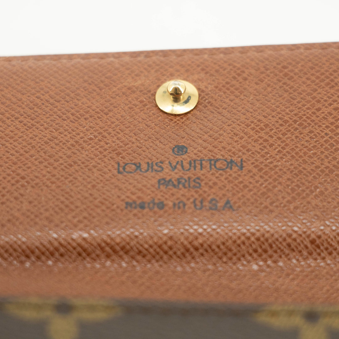Louis Vuitton Monogram Canvas Brown Trifold Wallet #3709