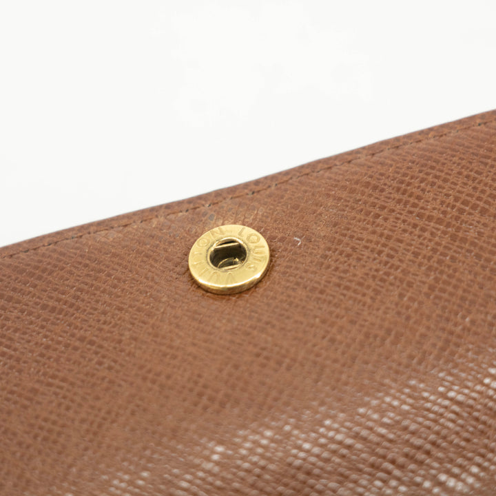 Louis Vuitton Monogram Canvas Brown Trifold Wallet #3709