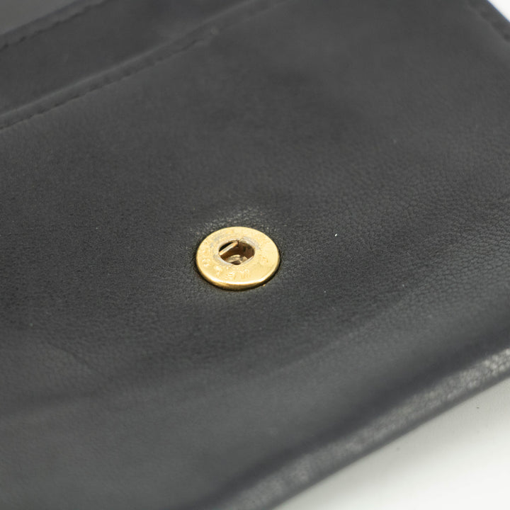 Chanel Lambskin Black Compact Case #3721