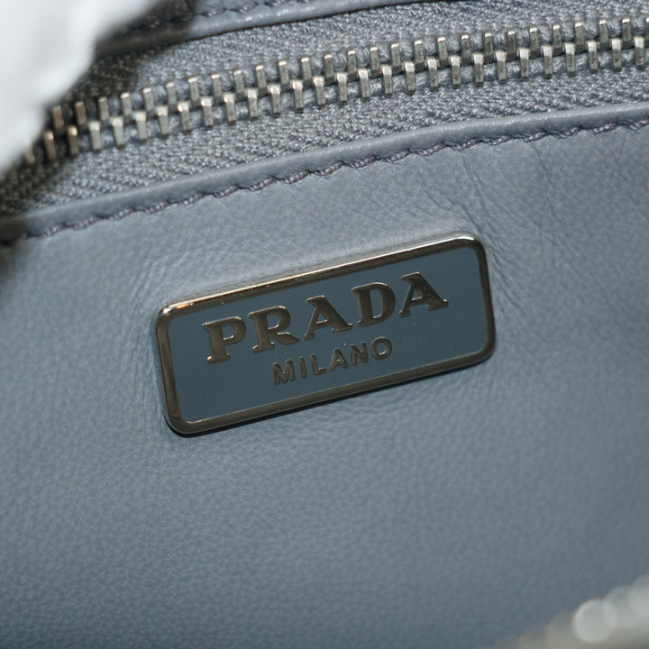 Prada Saffiano Leather Grey Clutch Bag #3727