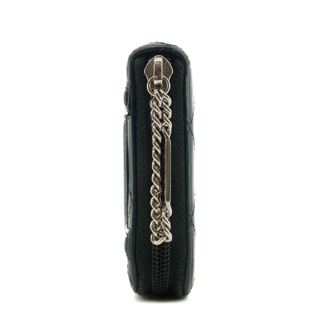 Chanel Cambon CC Black Zip Around Wallet 14 Series #3731