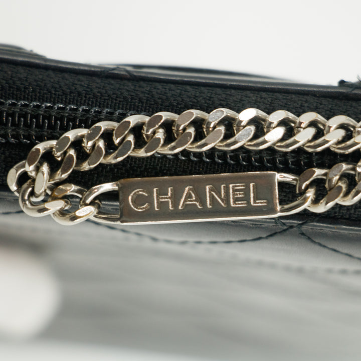 Chanel Cambon CC Black Zip Around Wallet 14 Series #3731