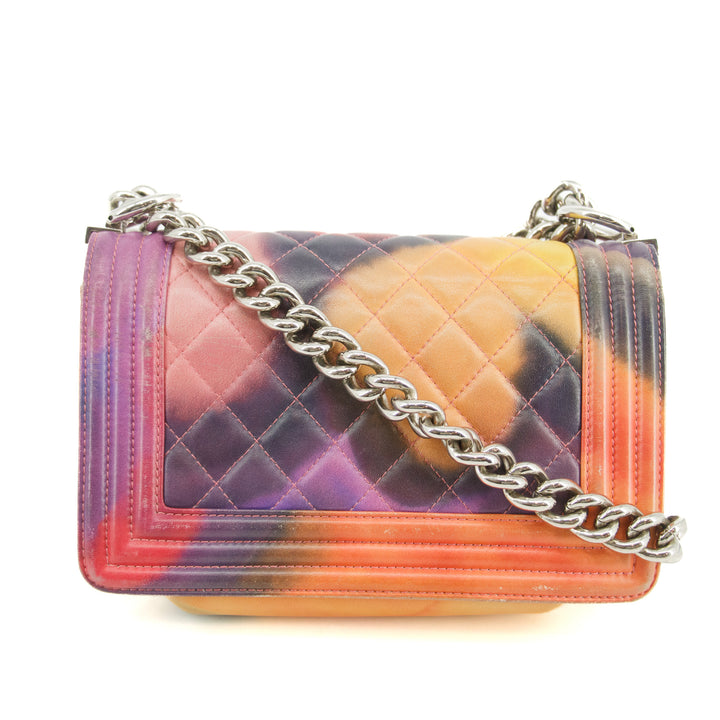 Chanel Flower Power Boy Tie Dye Lambskin Shoulder Bag 20 Series #3760
