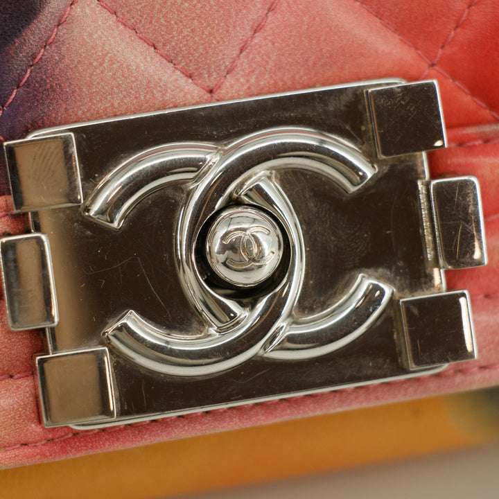 Chanel Flower Power Boy Tie Dye Lambskin Shoulder Bag 20 Series #3760