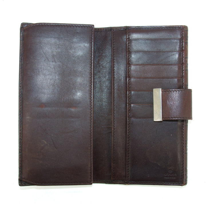 Gucci Guccissima Brown Long Wallet #3812