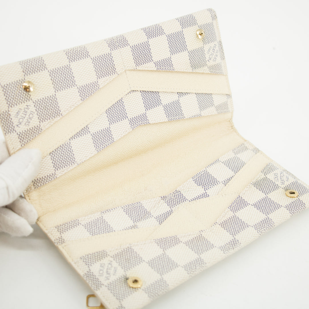 Louis Vuitton Damier Azur Origami Long Wallet #3813