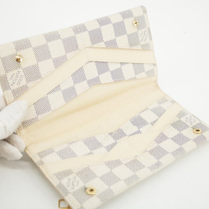 Louis Vuitton Damier Azur Origami Long Wallet #3813