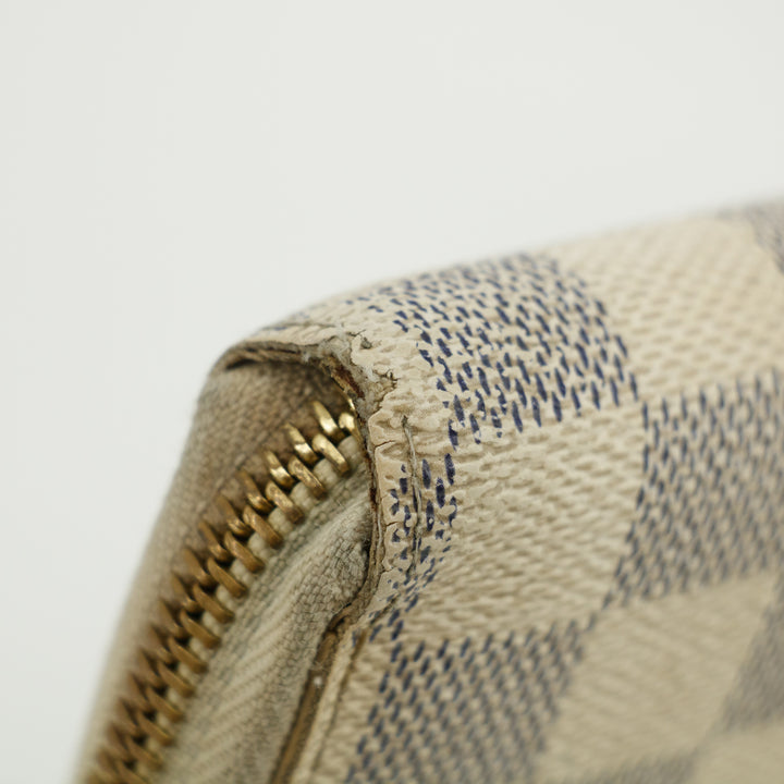 Louis Vuitton Damier Azur Zippy Long Wallet #3814