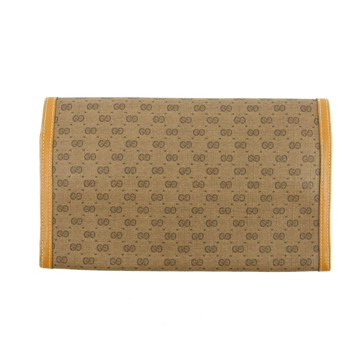 Gucci Vintage Micro GG PVC Beige Wallet #3819