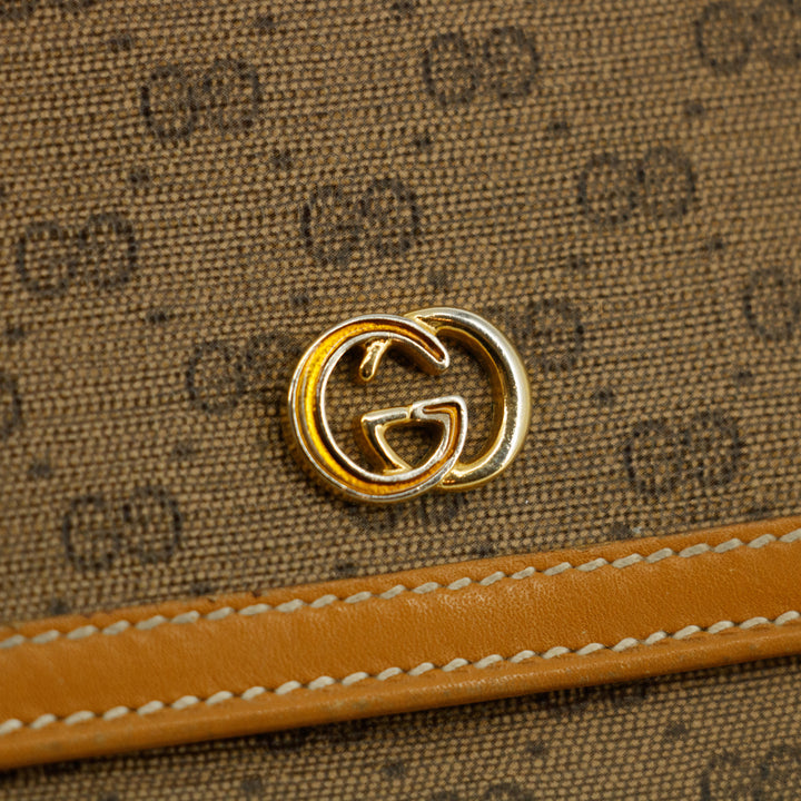 Gucci Vintage Micro GG PVC Beige Wallet #3819