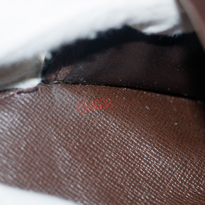Louis Vuitton Damier Ebene Sarah Long Wallet #3822