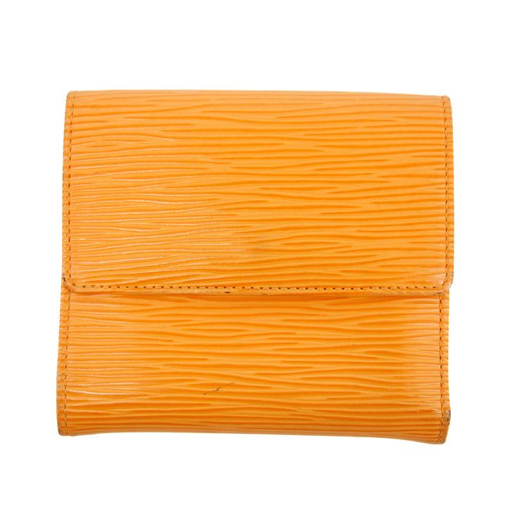 Louis Vuitton Orange Epi Leather Elise Wallet #3825