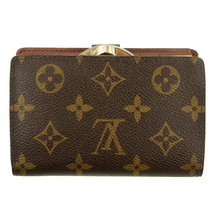 Louis Vuitton Monogram Canvas Kisslock Wallet #3826
