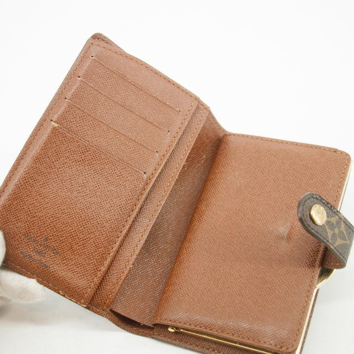 Louis Vuitton Monogram Canvas Kisslock Wallet #3826
