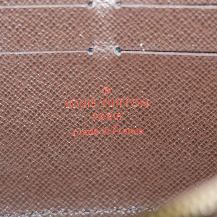Louis Vuttion Damier Ebene Zippy Long Wallet #3827