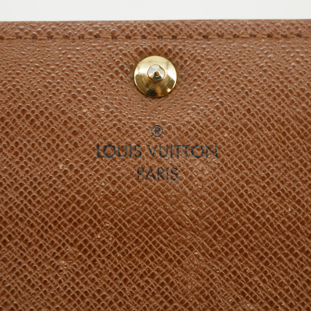 Louis Vuitton Monogram Canvas Sarah Long Wallet #3828