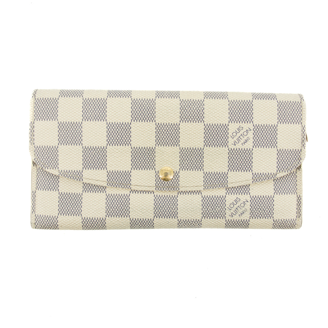 Louis Vuitton Damier Azur Emilie Long Wallet #3830