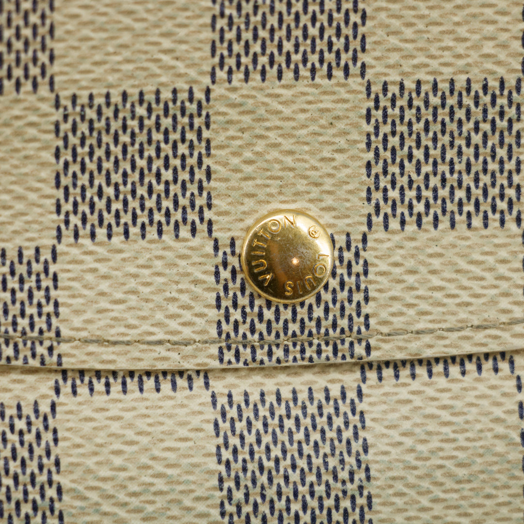Louis Vuitton Damier Azur Emilie Long Wallet #3830