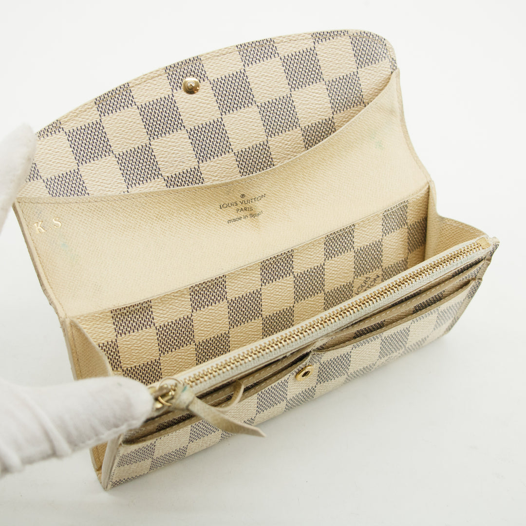 Louis Vuitton Damier Azur Emilie Long Wallet #3830