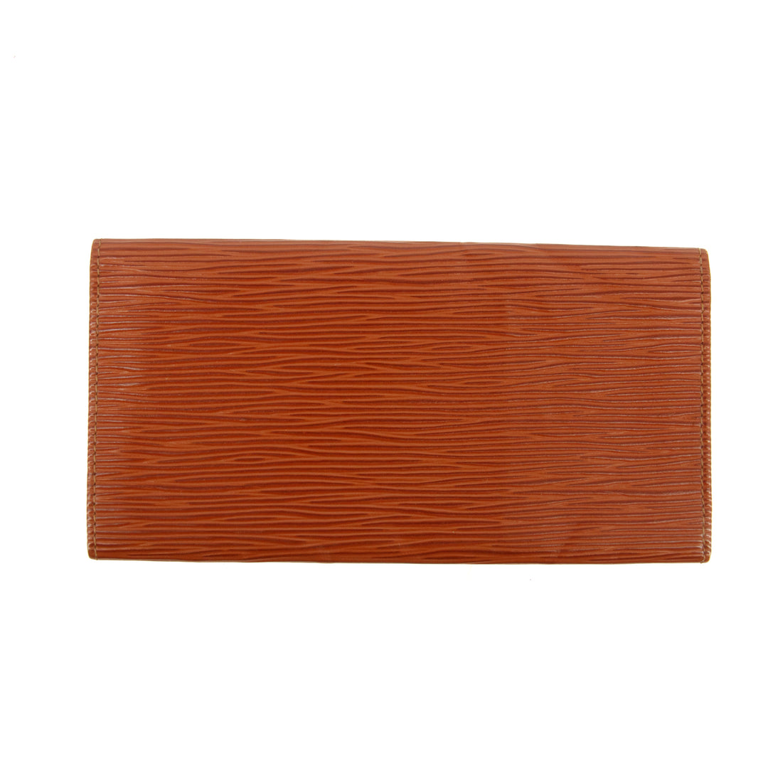 Lous Vuitton Brown Epi Leather Long Wallet #3833