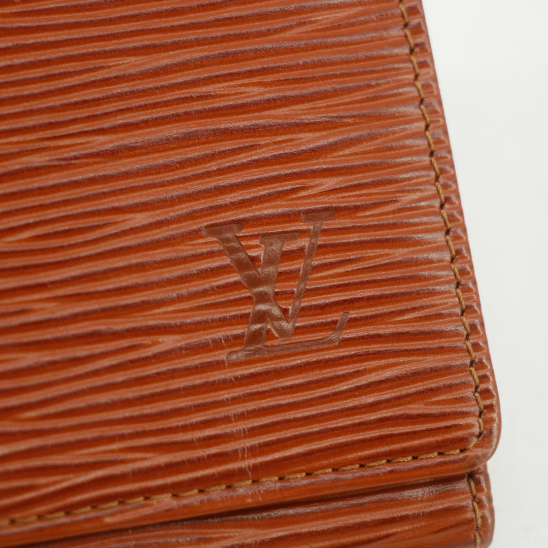 Lous Vuitton Brown Epi Leather Long Wallet #3833
