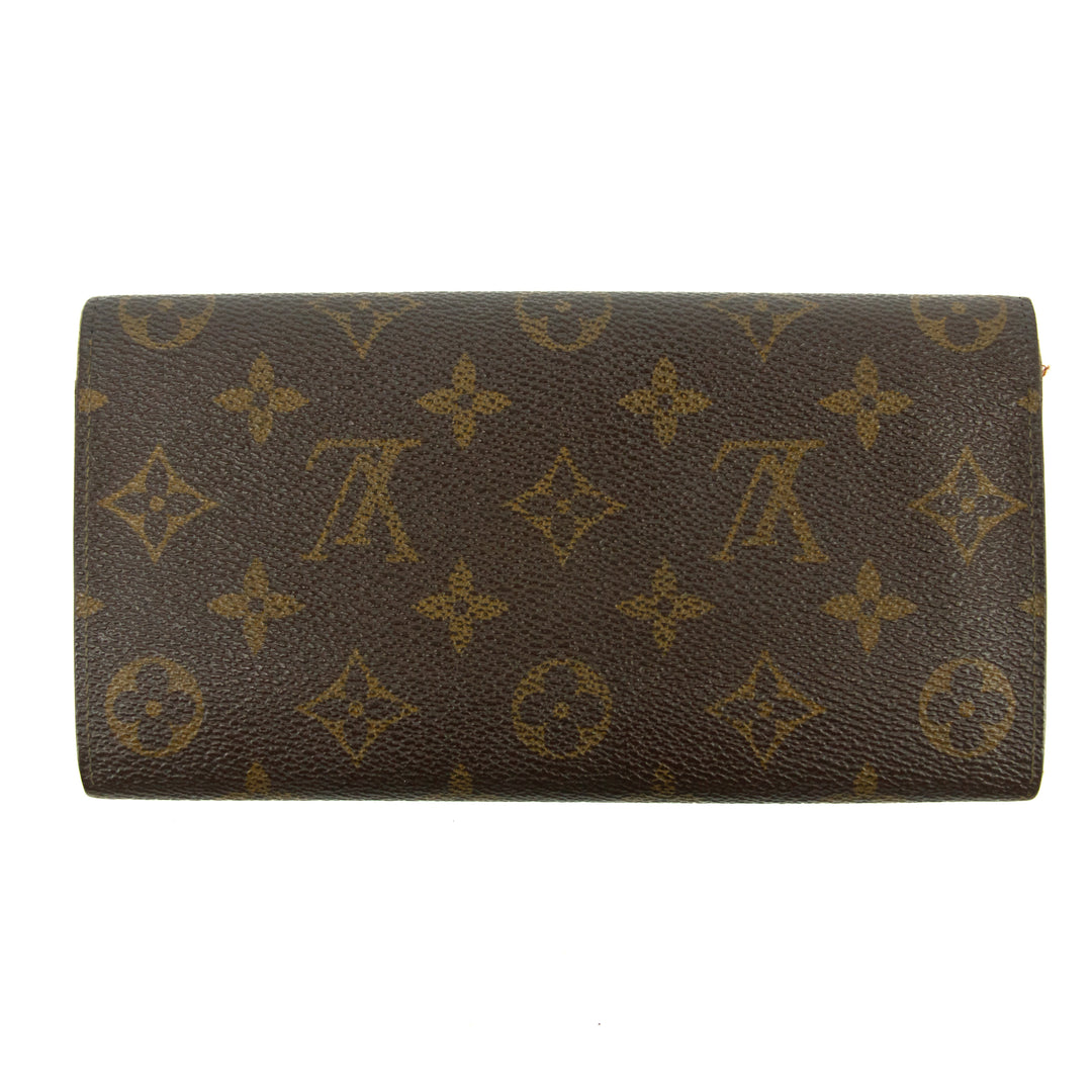 Louis Vuitton Monogram Canvas Sarah Long Wallet #3834