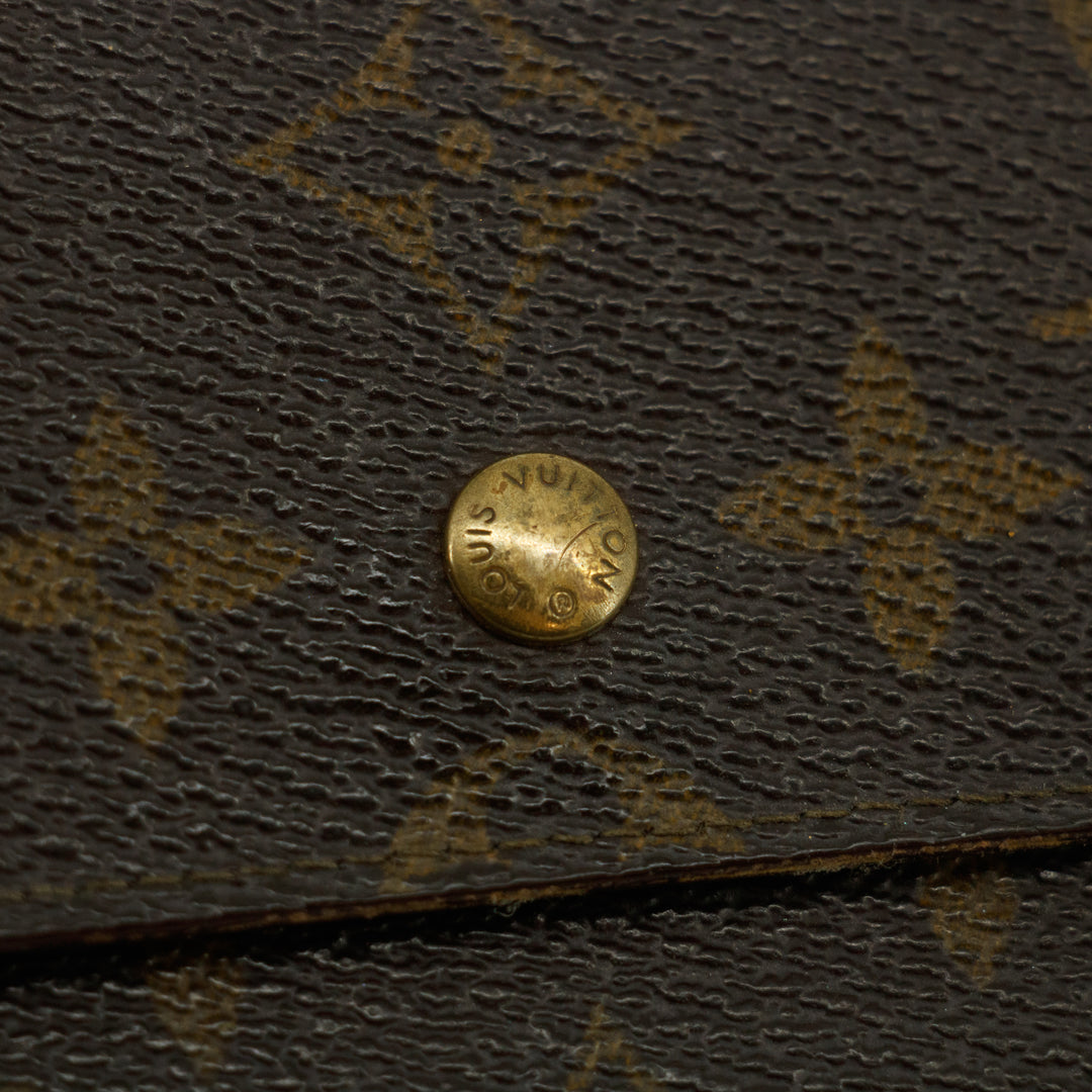 Louis Vuitton Monogram Canvas Sarah Long Wallet #3834