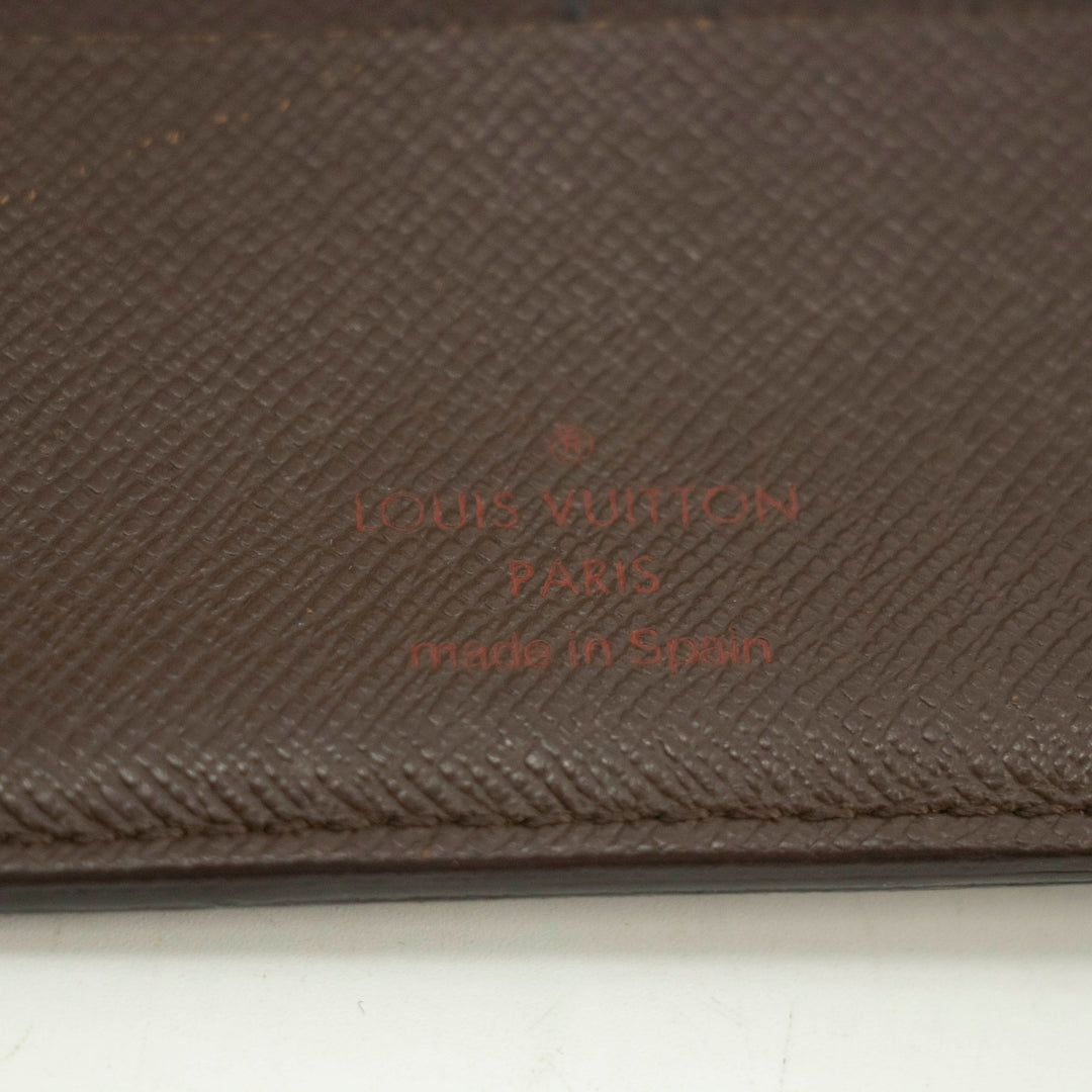 Louis Vuitton Damier Ebene Bifold Wallet #3859