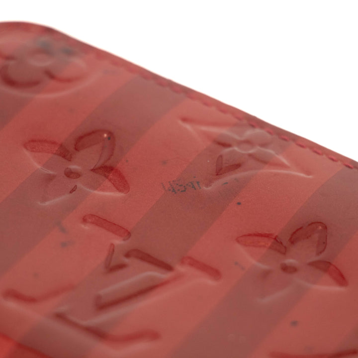 Louis Vuttion Red Vernis Zippy Compact Card Case #3862