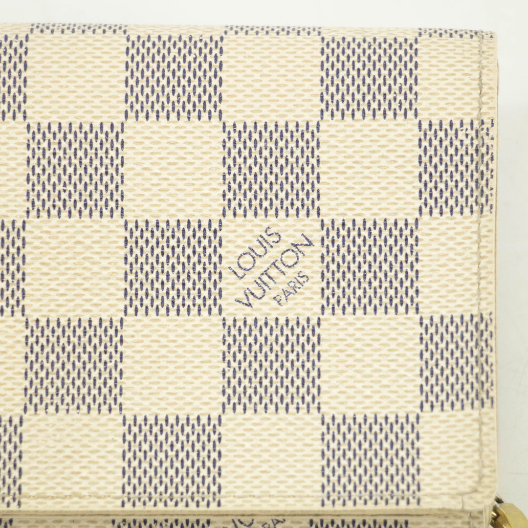 Louis Vuitton Damier Azur Porte Tresor Wallet  #3864