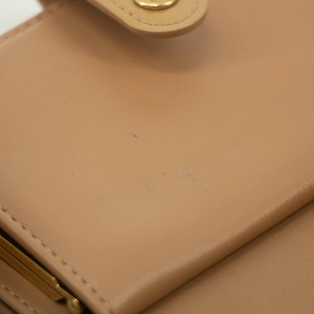 Louis Vuitton Beige Vernis Kisslock Wallet #3867