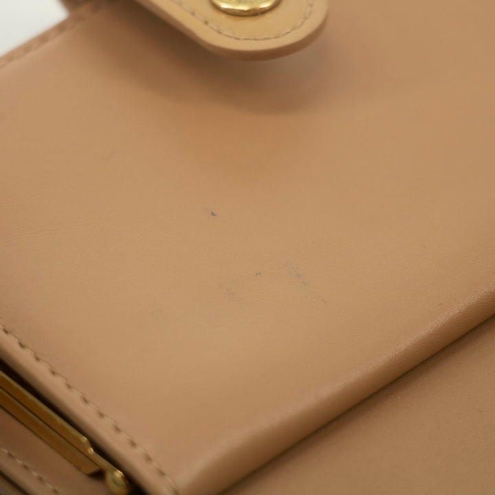 Louis Vuitton Beige Vernis Kisslock Wallet #3867