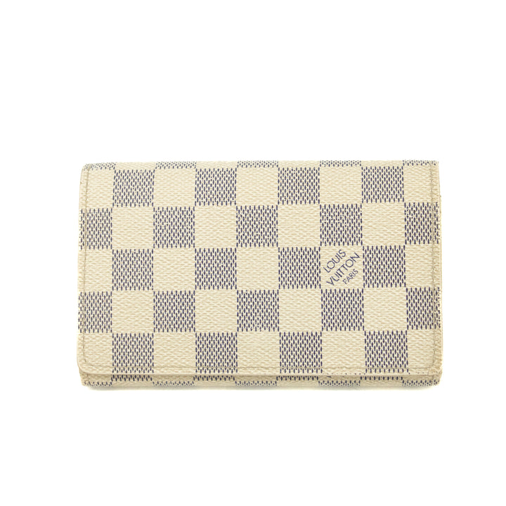 Louis Vuitton Damier Azur White Porte Tresor Wallet #3911