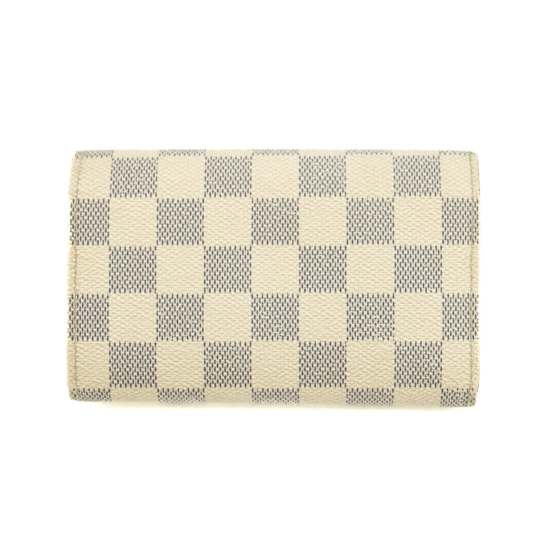 Louis Vuitton Damier Azur White Porte Tresor Wallet #3911