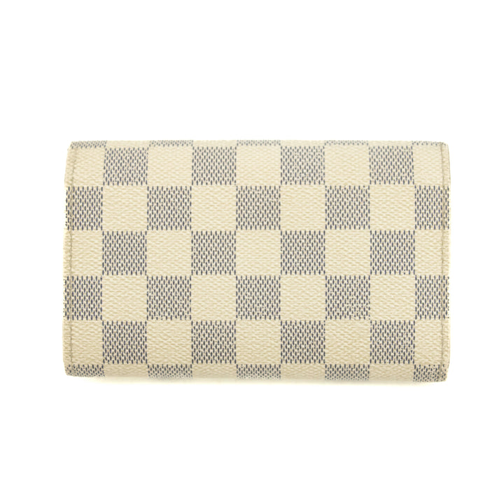 Louis Vuitton Damier Azur White Porte Tresor Wallet #3911