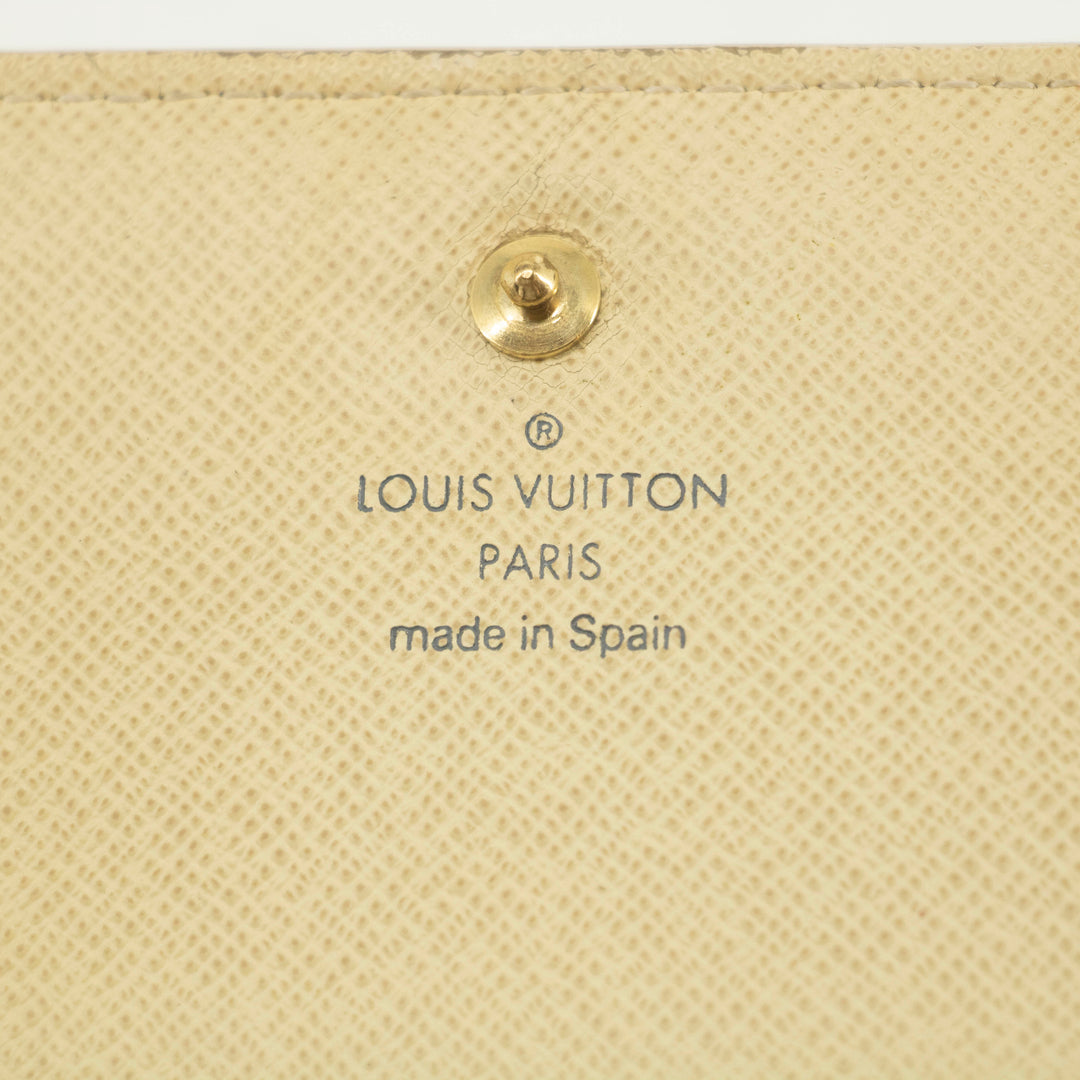 Louis Vuitton Damier Azur White Porte Tresor Wallet #3911