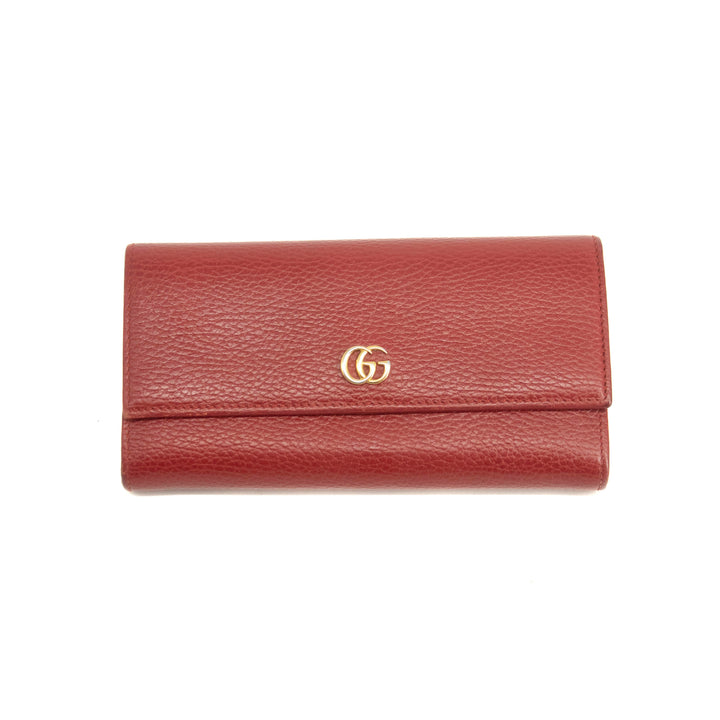 Gucci GG Red Marmont Bi-fold Long Wallet #3916