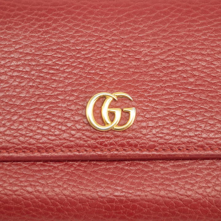 Gucci GG Red Marmont Bi-fold Long Wallet #3916
