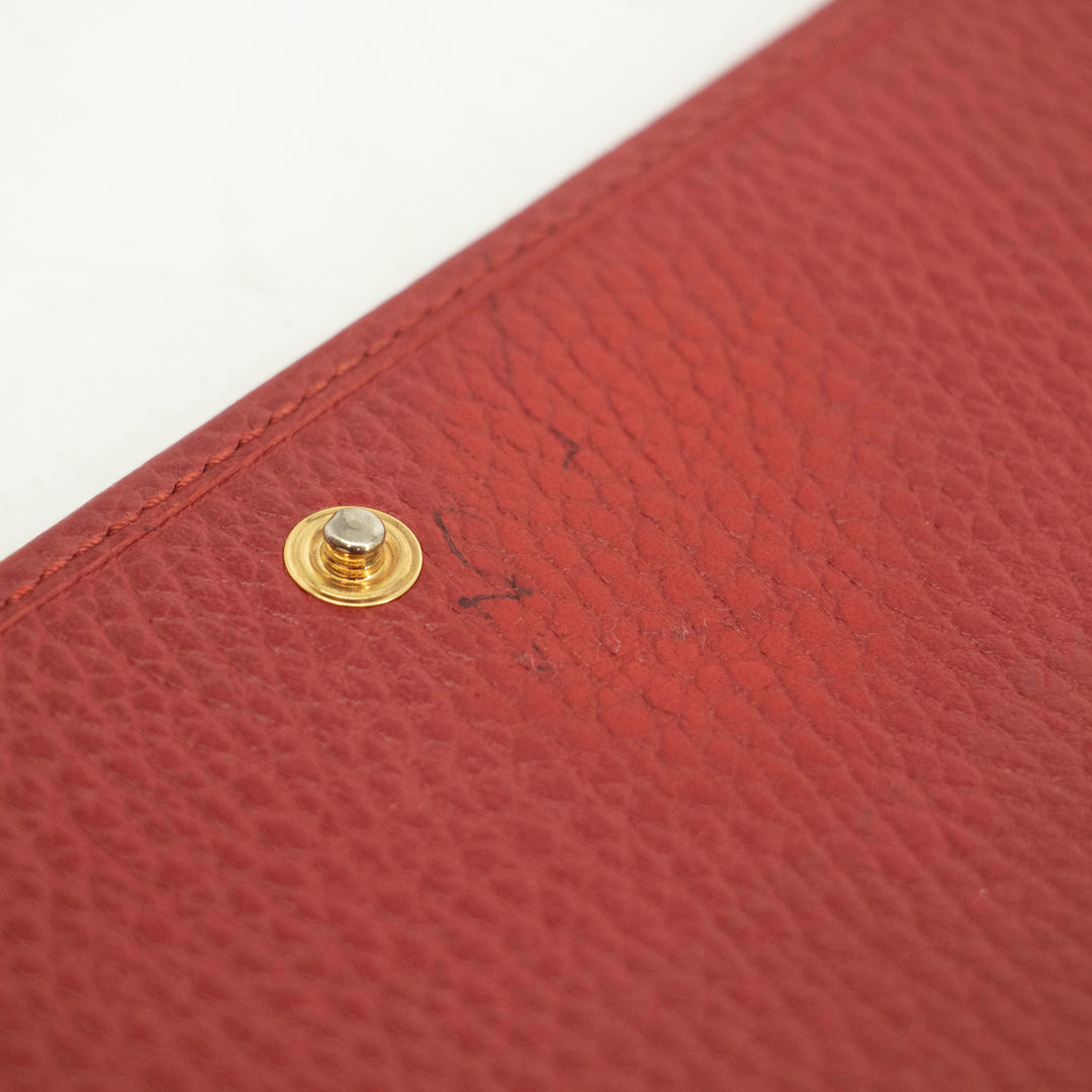 Gucci GG Red Marmont Bi-fold Long Wallet #3916