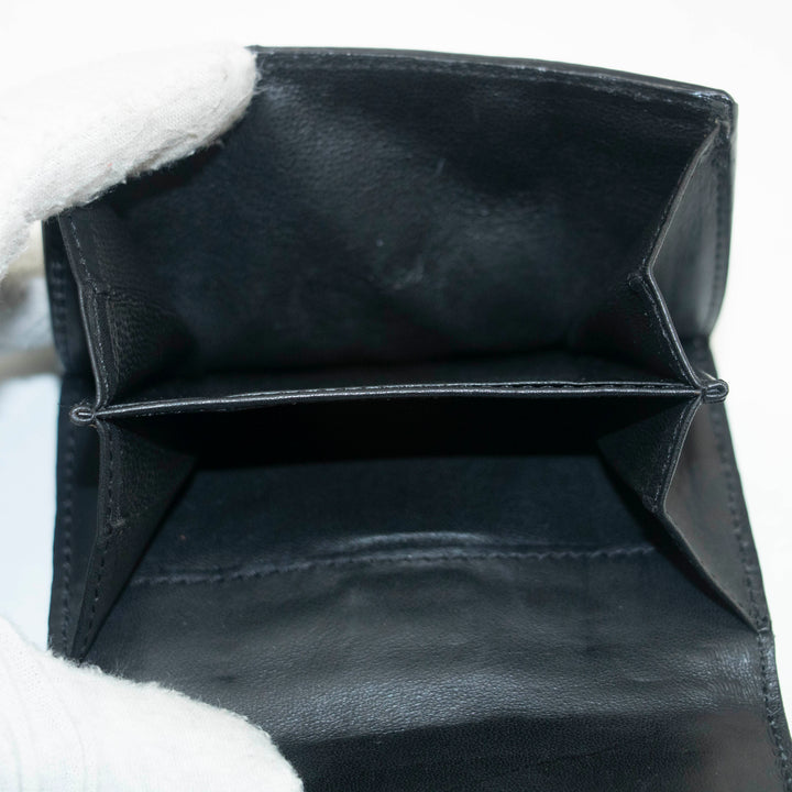 Gucci Black Vintage G Square Logo Compact Wallet #3919