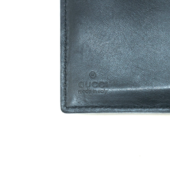 Gucci Black Vintage G Square Logo Compact Wallet #3919