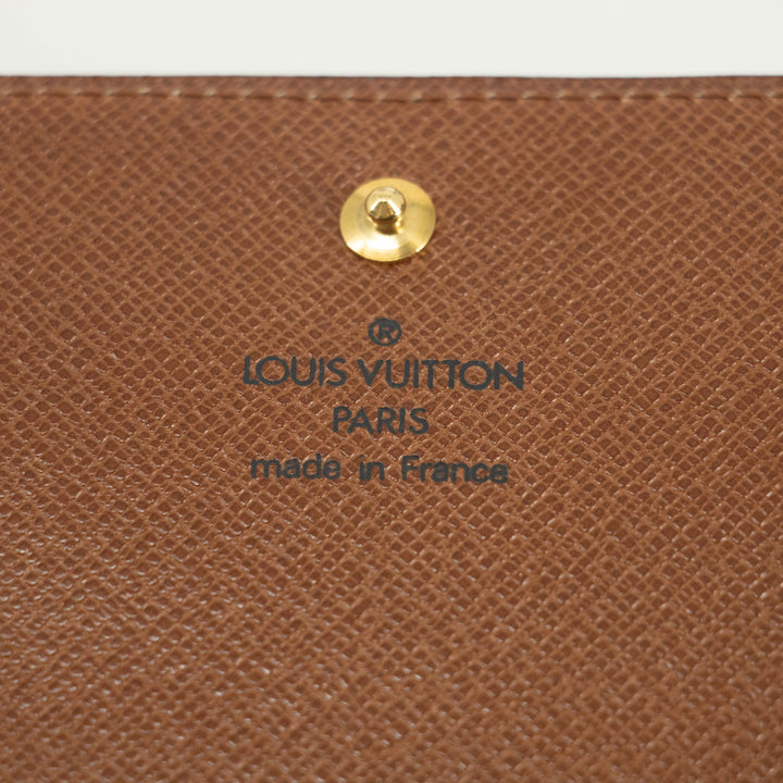 Louis Vuitton Monogram Canvas Porte Tresor Wallet #3928