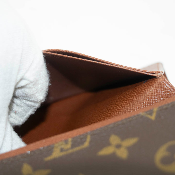 Louis Vuitton Monogram Canvas Porte Tresor Wallet #3928