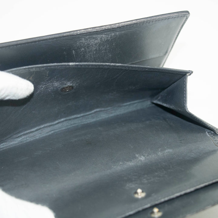 Louis Vuitton Grey Vernis International Long Wallet #3931