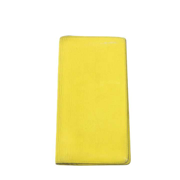 Louis Vuitton Damier Infini Yellow Bifold Long Wallet #3934