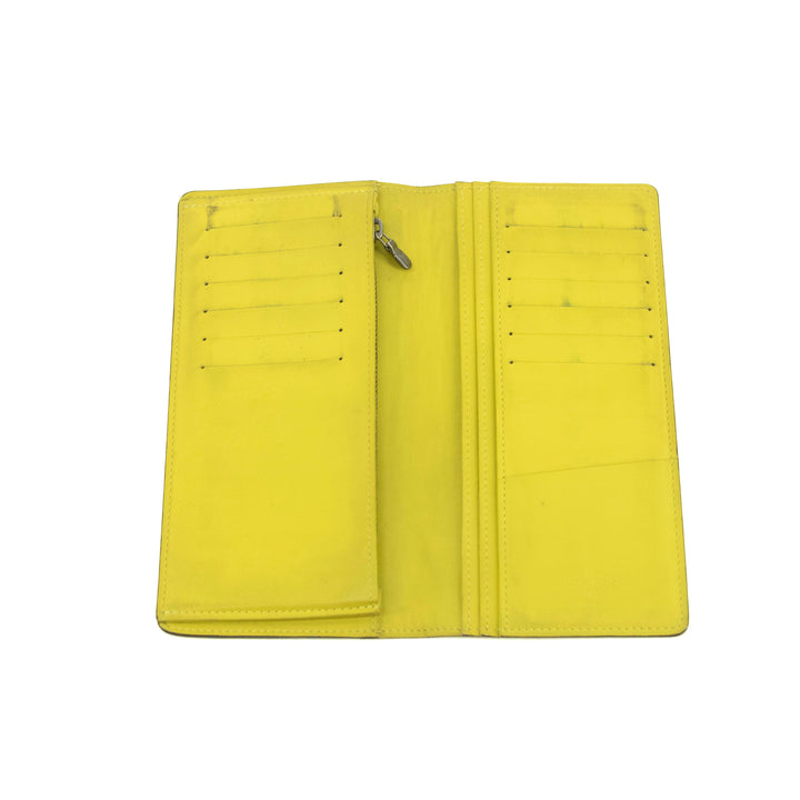 Louis Vuitton Damier Infini Yellow Bifold Long Wallet #3934