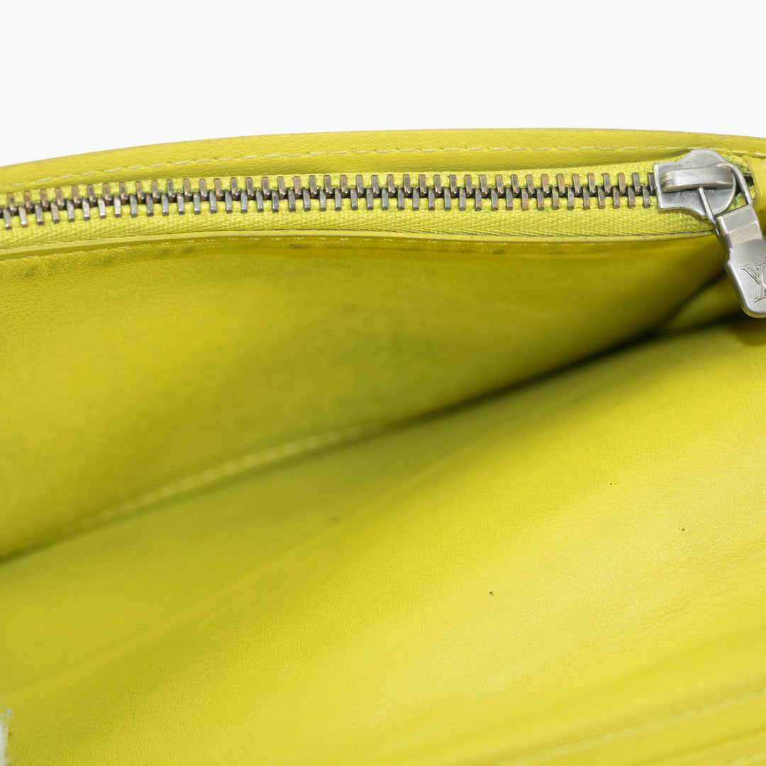 Louis Vuitton Damier Infini Yellow Bifold Long Wallet #3934