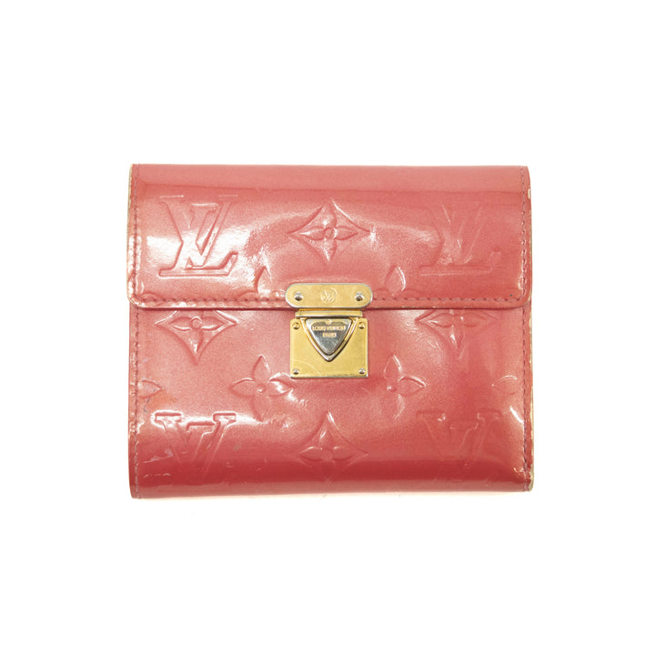 Louis Vuitton Pink Vernis Koala Wallet #3936